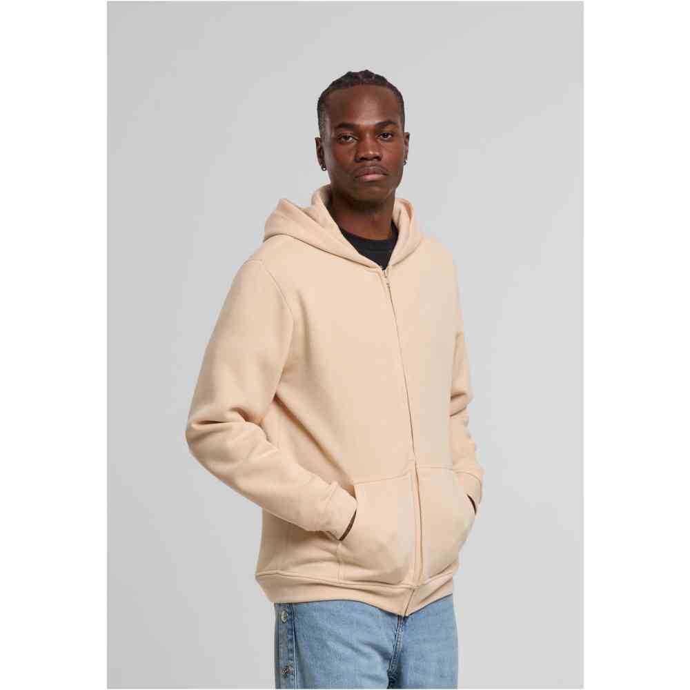 Urban Classics - Basic Essential Zip hoodie - Cream